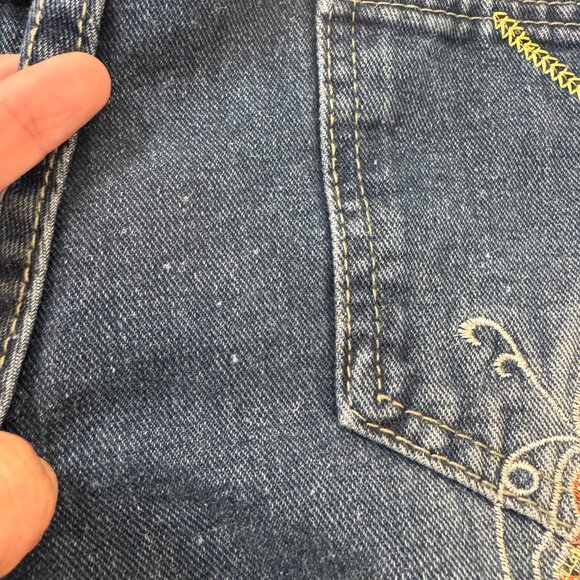 YESSTYLE Sosana Low Waist Butterfly Embroidered Bootcut Jeans Size M 26 in insea - Picture 10 of 13